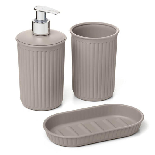 SET COPO + DIST. SAB. + SABONETEIRA BAOBAB TAUPE