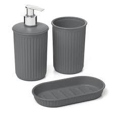 SET COPO + DIST. SAB. + SABONETEIRA BAOBAB CINZA ANTR.