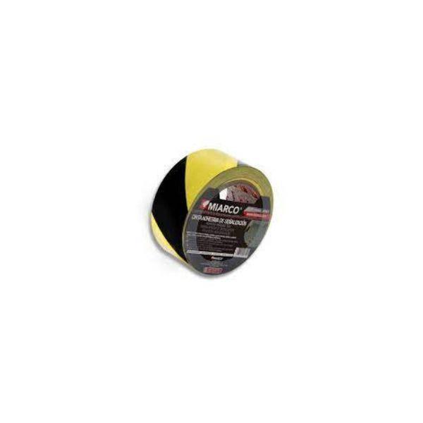 RL FITA ADESIVA PRETO/AMAR. 50mmX33mm MIARCO