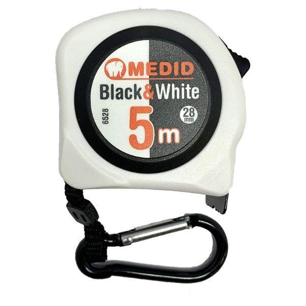 FITA METRICA 5m/28mm BLACK & WHITE MEDID