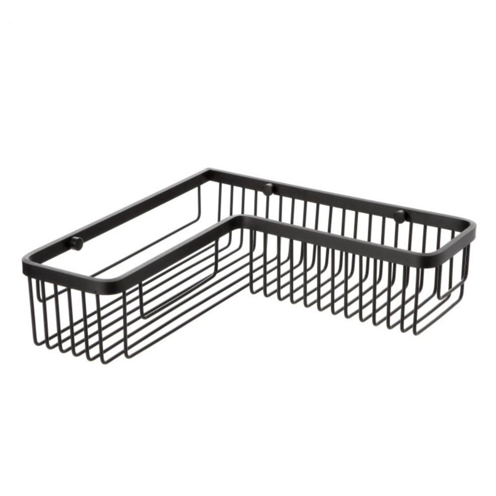 CESTO RECTANG. ANG. ALUMINIO/PRETO
