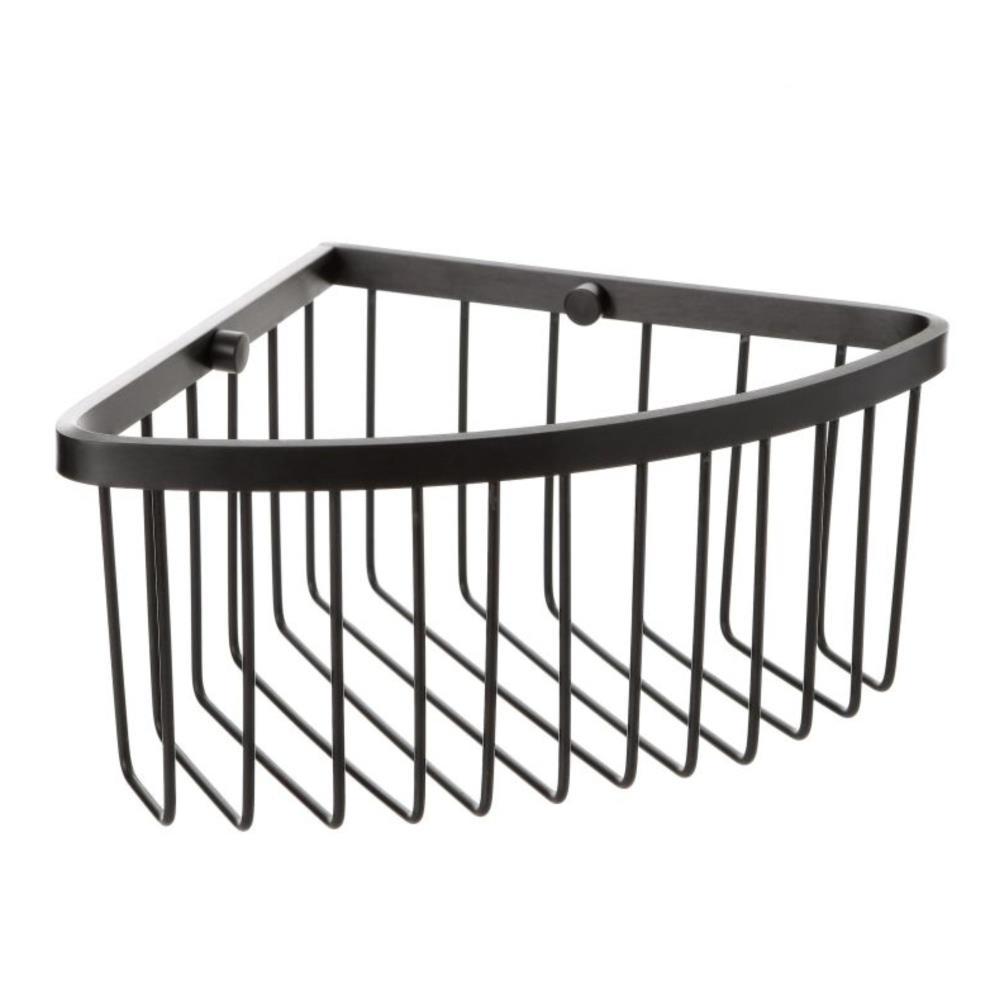 CESTO DE CANTO ALUMINIO/PRETO