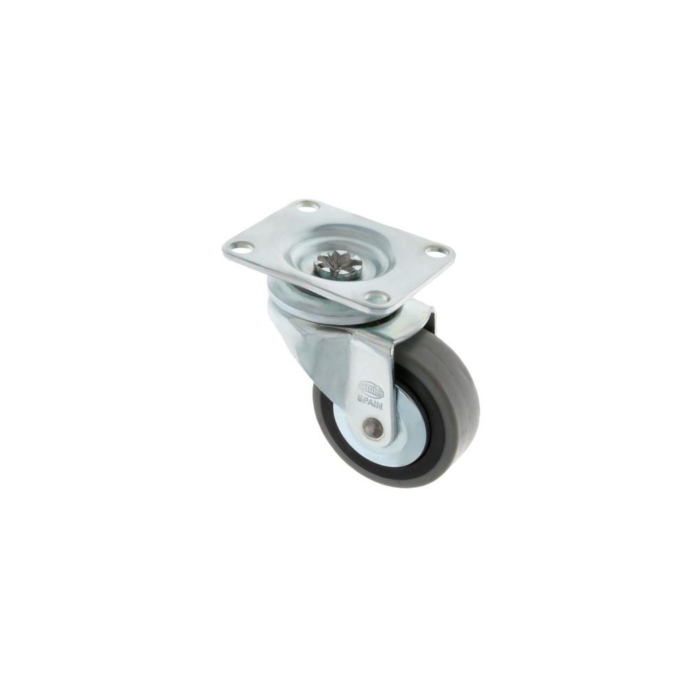 RODIZIO GIRAT. 2510-60mm CINZA AMIG