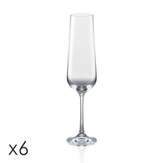 Conjunto 6 flutes 200ml GIORGIO
