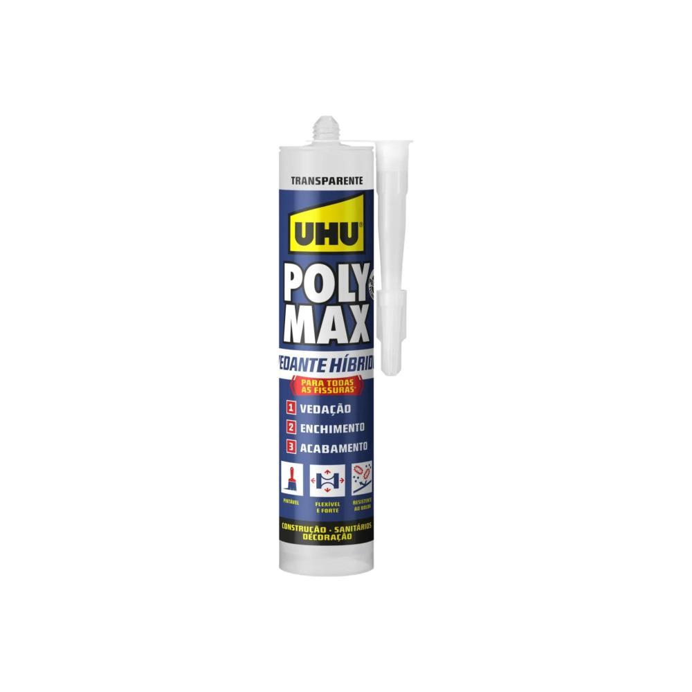 Poly Max vedante hibrido transparente 280ml UHU
