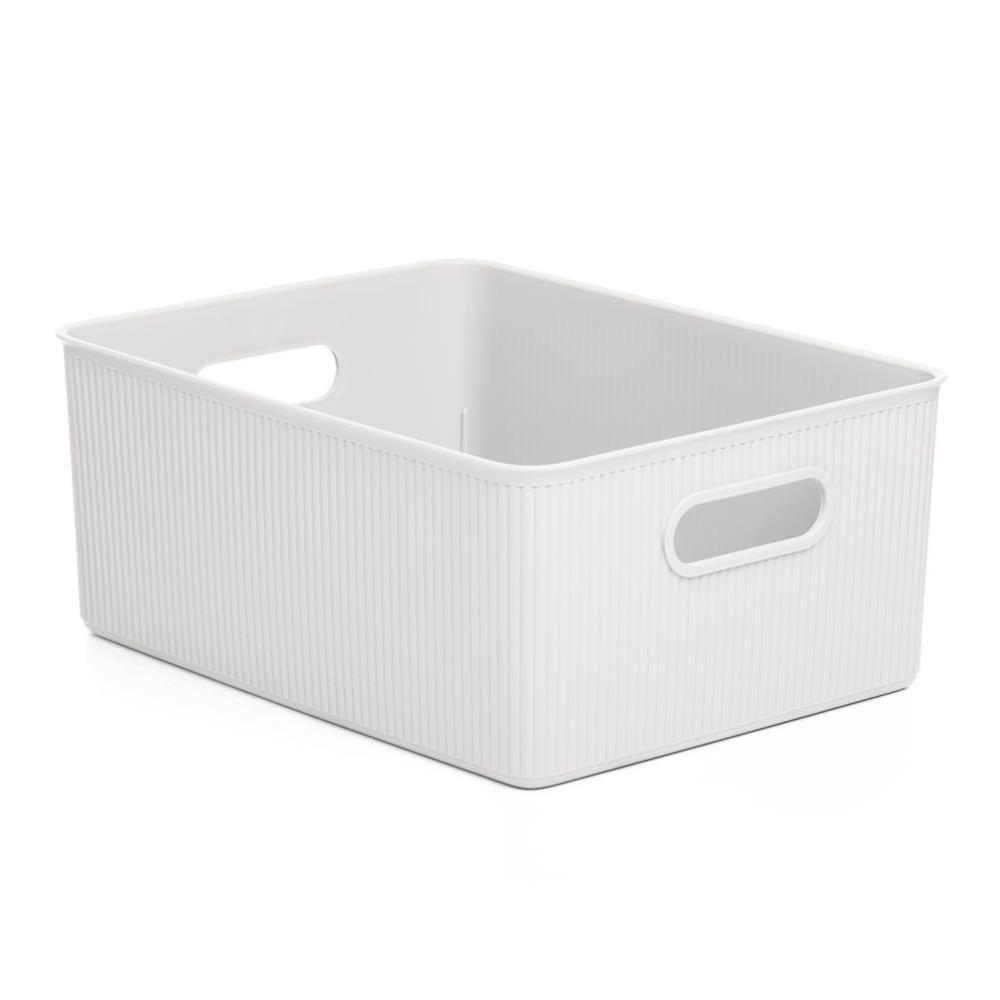 CESTO DE ARRUMAÇÃO L 15L - BAOBAB BRANCO PERG.