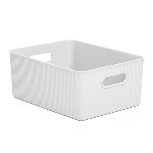 CESTO DE ARRUMAÇÃO L 15L - BAOBAB BRANCO PERG.