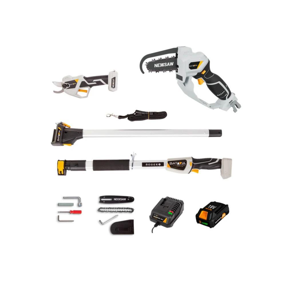 Kit de poda 18V+inclui 1 bat. 2.0Ah+carreg, 2.4A Batavia