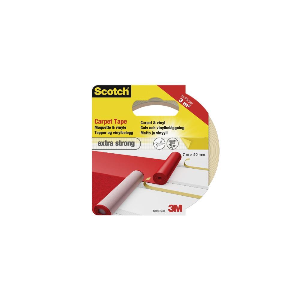 Fita adesiva dupla face universal 50mmx7mt branco 3M