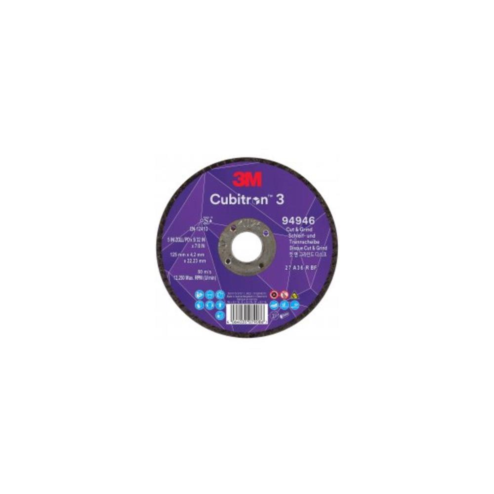 Disco de corte 125x4.2x22.23mm 36+T27 3M