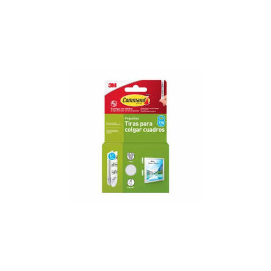 Bl. 8 Tiras para Pendurar Molduras Command 17202WHI-4-ISP 3M