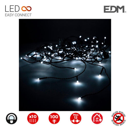 CORTINA EASY-CONNECT BR. FRIO 10 T. 100 LED