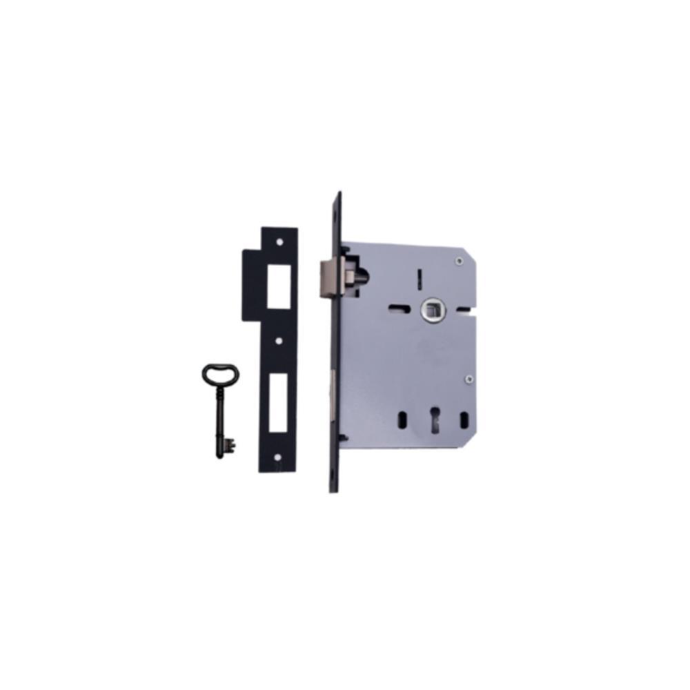 Fechadura ref. 725x60 c/cilindro preto mate GLK - BL1