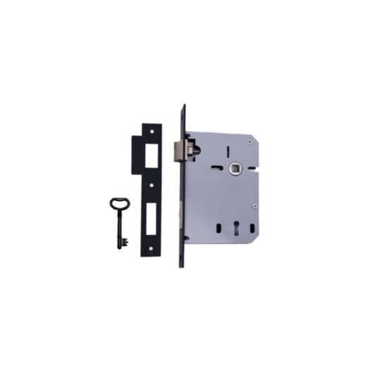 Fechadura ref. 725x60 c/cilindro preto mate GLK - BL1