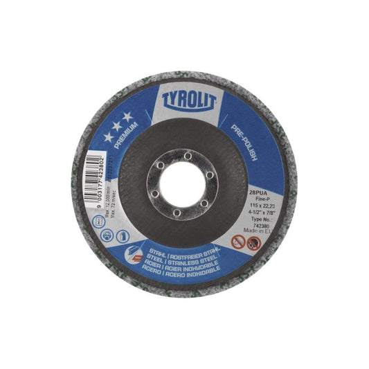DISCO PRE POLIDO 28 125*22 PUA320 TYROLIT