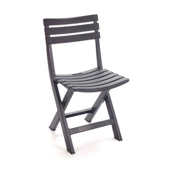 CADEIRA RESINA DOBRAVEL PRETO EDM