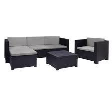 Conjunto jardim Ratan Set MANHATTAN Grafite SP BERNER