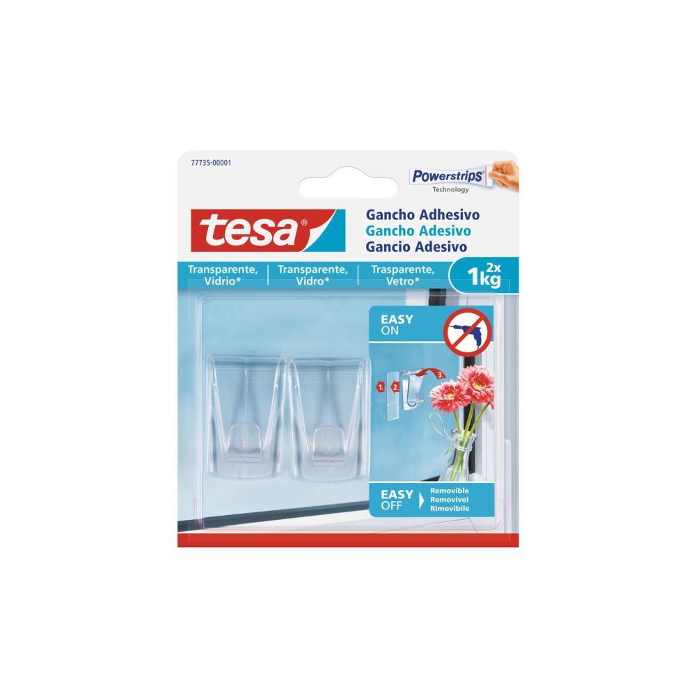 SMS 2 Ganchos Adesivos Deco Transp até 1Kg