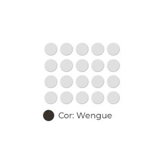 100 Tapa parafusos c/ adesivo - ref 782x13m/m-Wengué - GLK