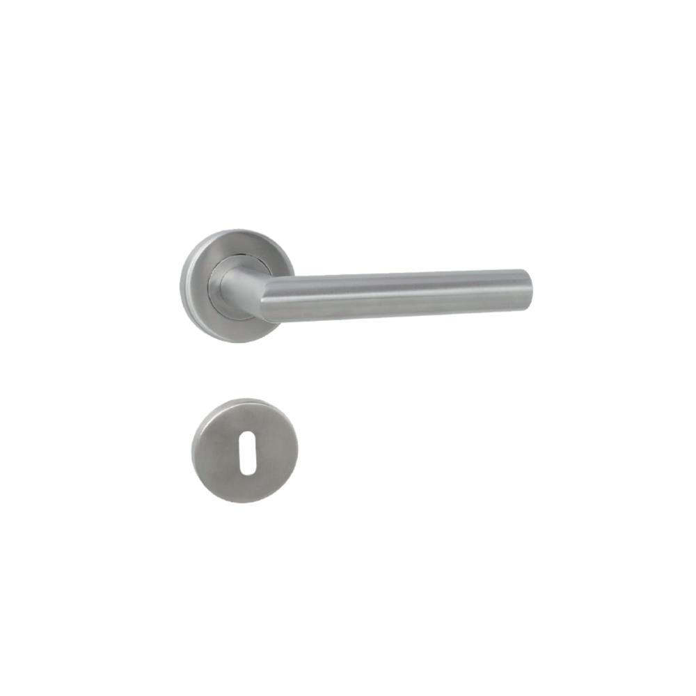 Puxador ref. 8001-19mm  Inox Sat. c/ ent ch. - BL1