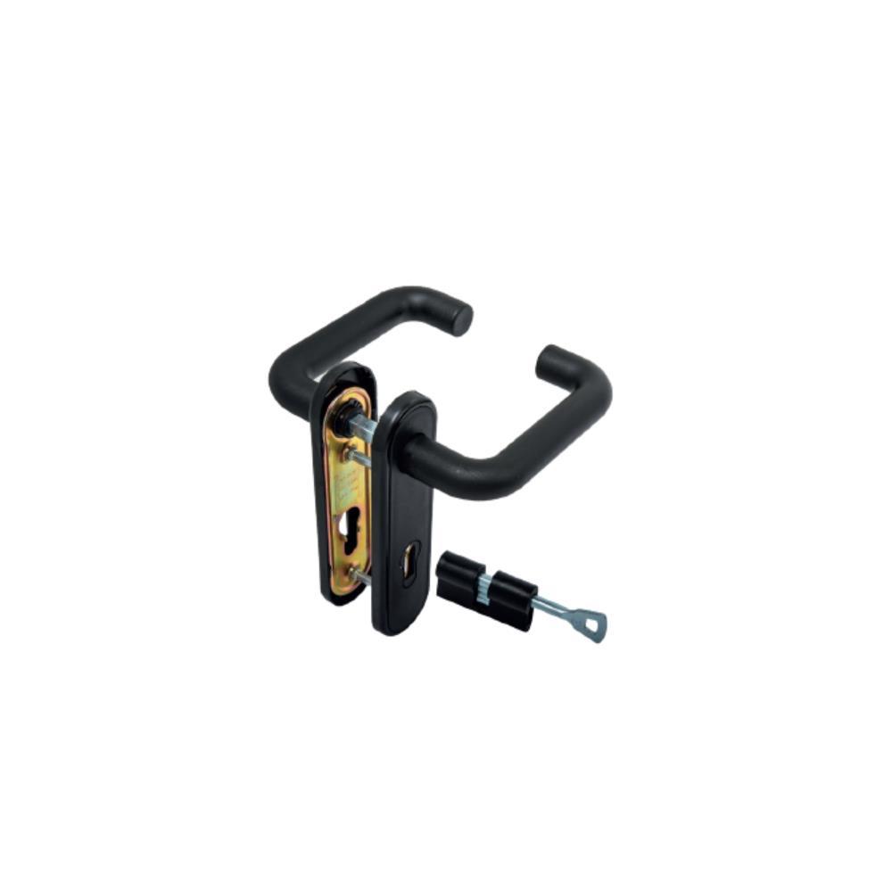 Puxador porta corta fogo R negro GLK - BL1