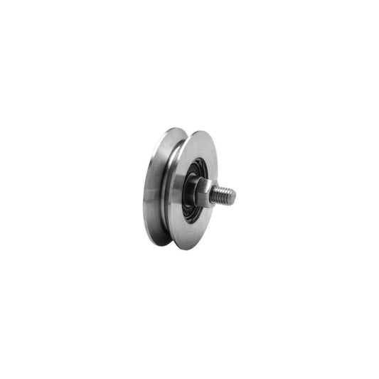 Roda p/portão - V - 80mm GLK