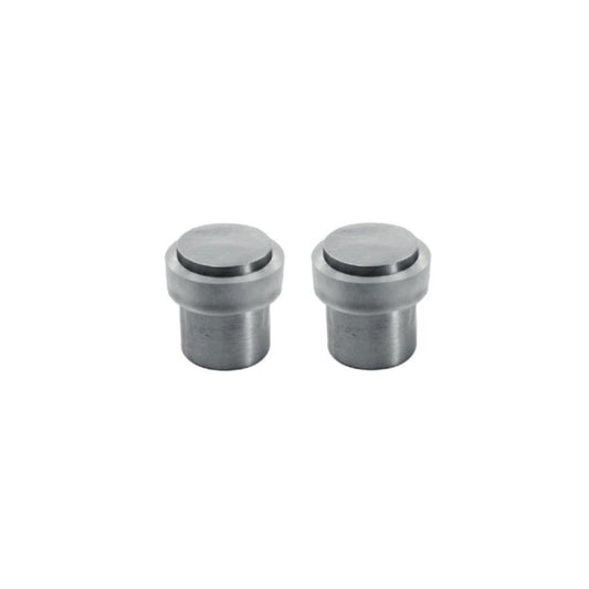 Batente chão borracha transp. ref. 828 - 20mm - Inox - BL2