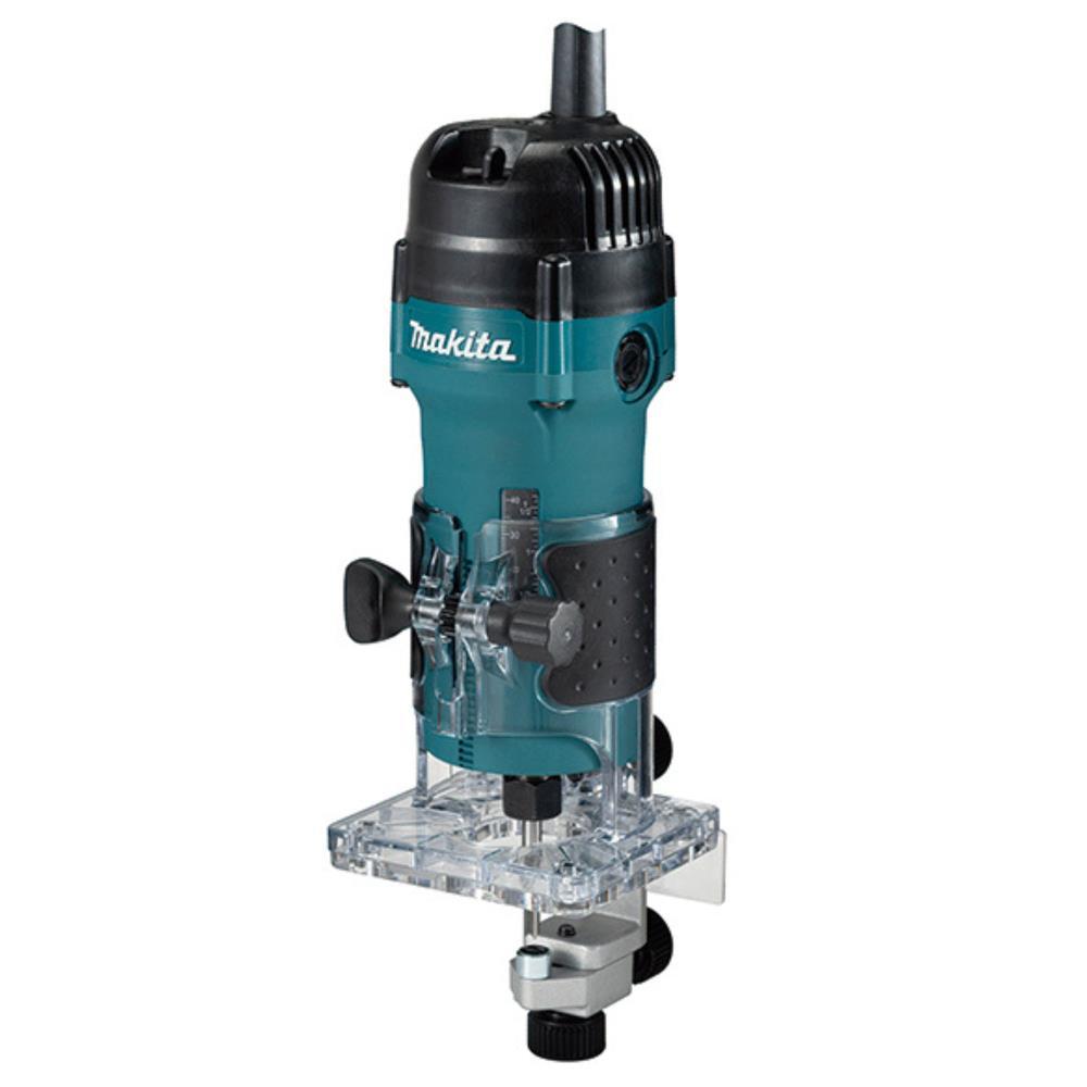 Fresadora 3711 de cantos 6mm 530W base retangular Makita