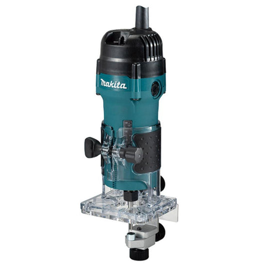 Fresadora 3711 de cantos 6mm 530W base retangular Makita