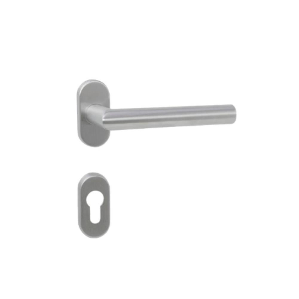 PAR PUXAD. REF 8501 INOX ROS. OVAL C/ENT. CH GLK