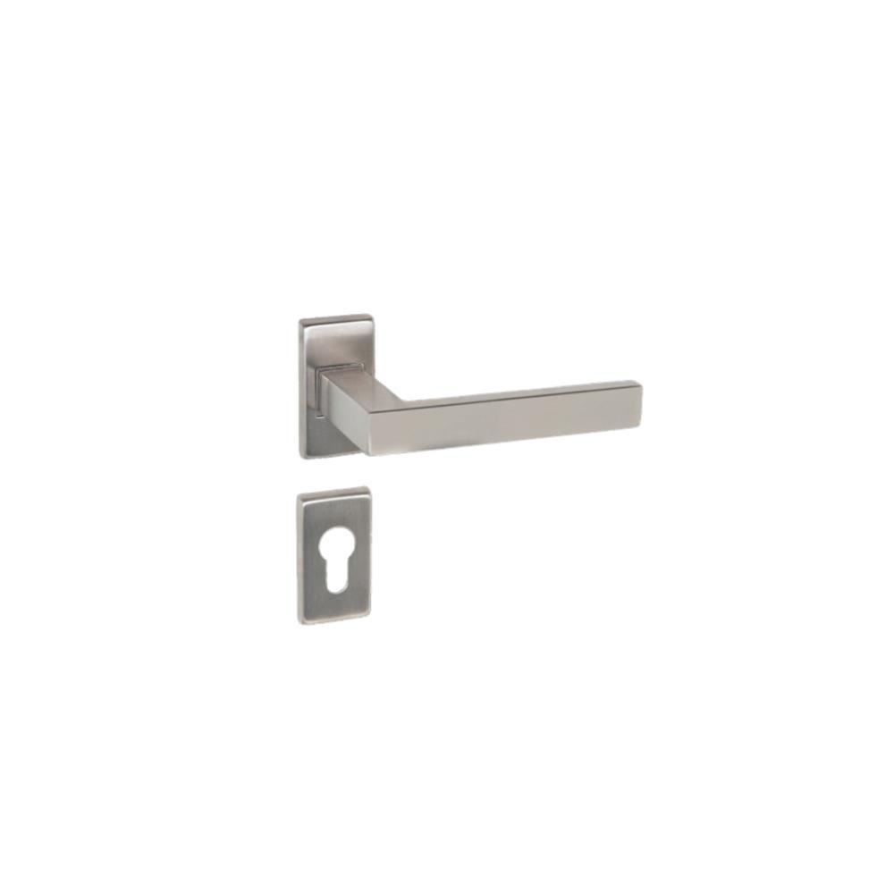 Puxador p/ext. ref. 8565 roseta recta. c/ cil. GLK - BL1