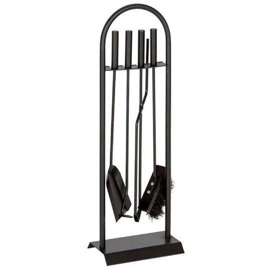 KIT LAREIRA DELUXE PRETO 4 PÇ 68CM