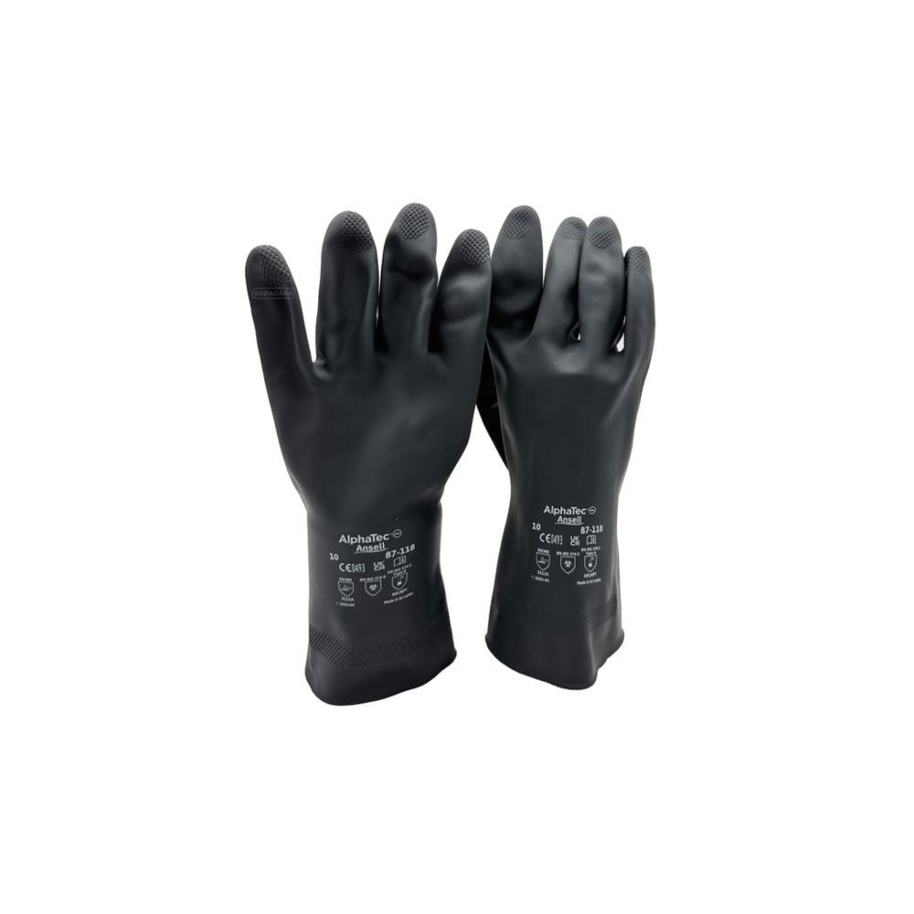 Par luvas ALPHATEC 87118 nº8 preto