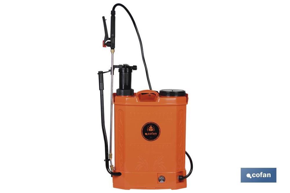 PULVERIZADOR 16lt DDUAL - BATERIA MANUAL COFAN