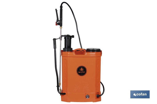 PULVERIZADOR 16lt DDUAL - BATERIA MANUAL COFAN