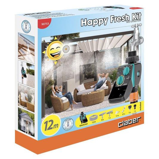 KIT DE NEBULIZAÇÃO HAPPY FRESH C/ PROGRAMADOR AQUAUNO 12M