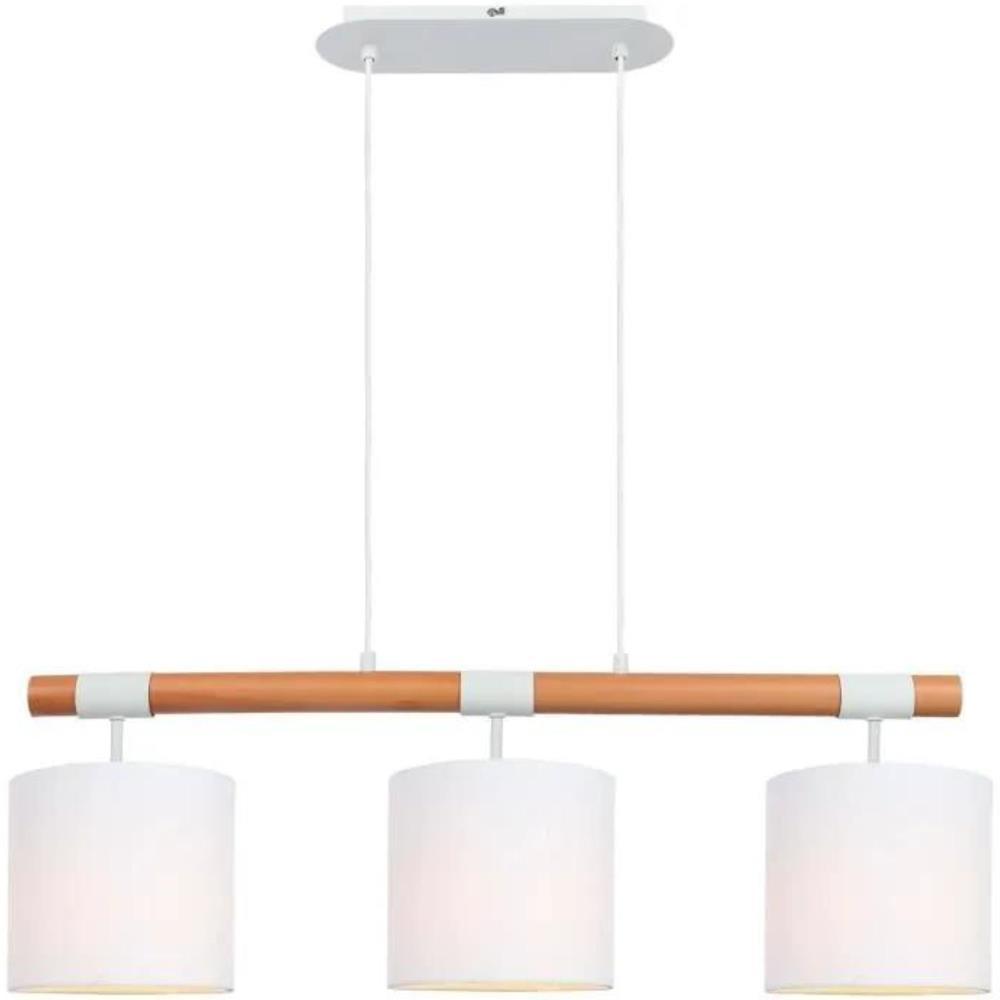 CANDEEIRO ELOI BR. E27 PEND. C/ 3 SUP. S/ LAMP.