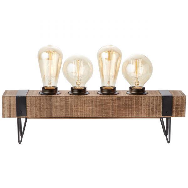 CANDEEIRO DE MESA WOODHILL PR. P/ 4LAMP. S/ LAMP.