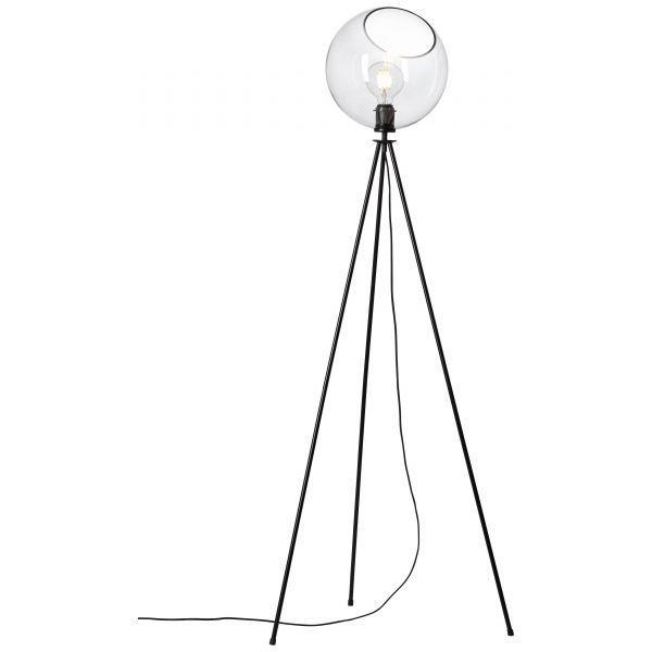 CANDEEIRO DE CHÃO TRIPÉ AFTON PR/TR. E27 1.50M ALT. S/ LAMP.