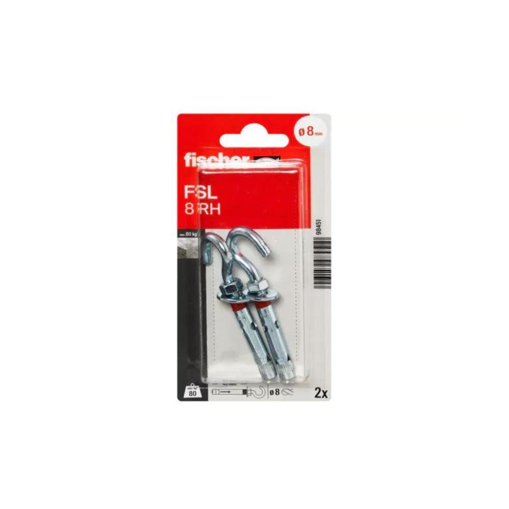 Bl. 2 buchas metalicas c/camarão FSL-G 8 K Fischer
