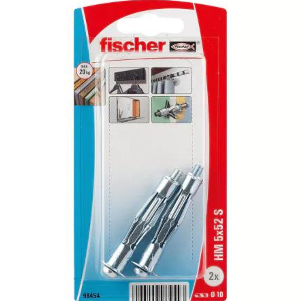 Blister 2 buchas guarda chuva HM-NT 5x52 K Fischer