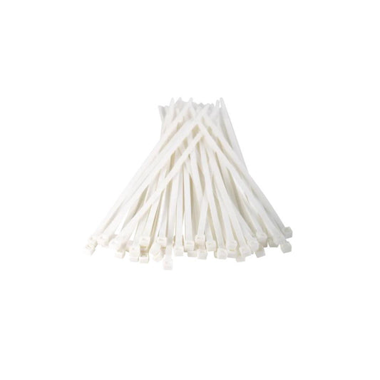 100 Abraçadeiras fivela branca 200x4.8mm Tenax