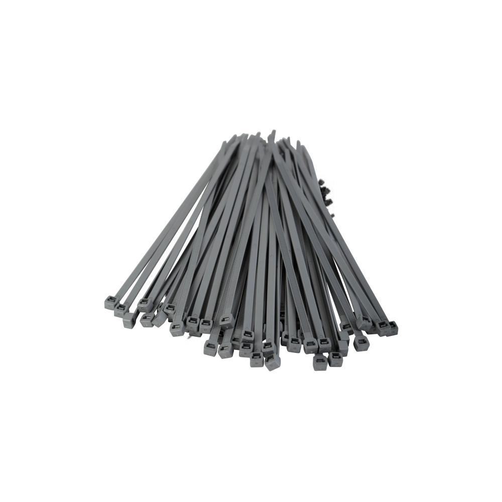 50 Abraçadeiras fivela cinza 200x4.8mm Tenax