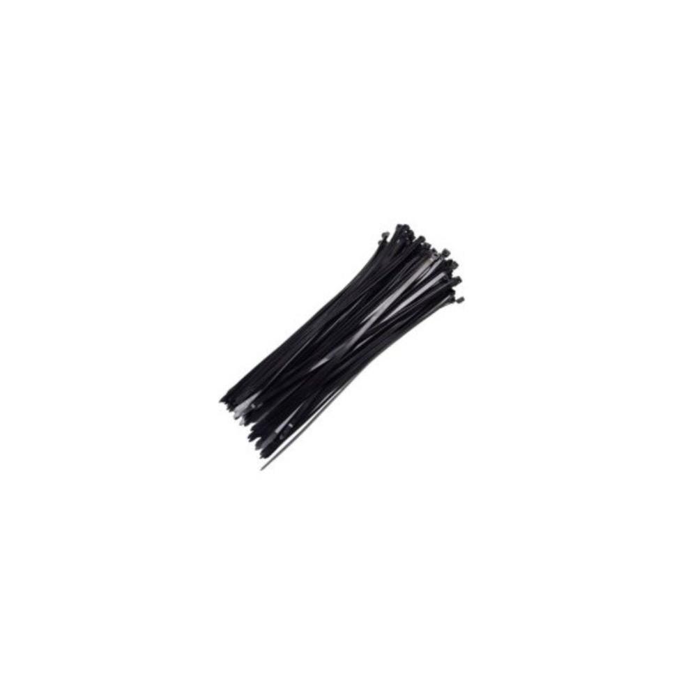 50 Abraçadeiras fivela preta 200x4.8mm Tenax