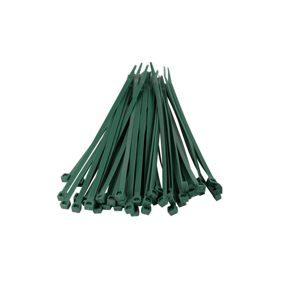 50  Abraçadeiras fivela verde 200x4.8mm Tenax