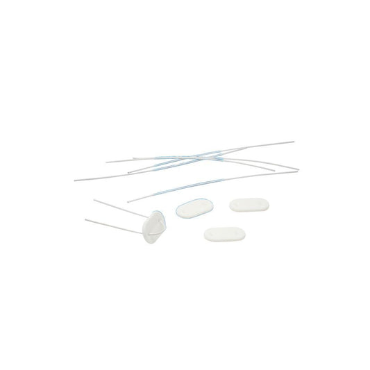 Bl. 26 pcs Clips de fixação p/ caniço colorado natural Tenax