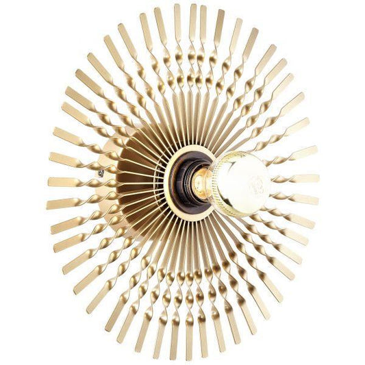 LUZ DE PAREDE MENDOZA COR OURO E27 S/ LAMP.