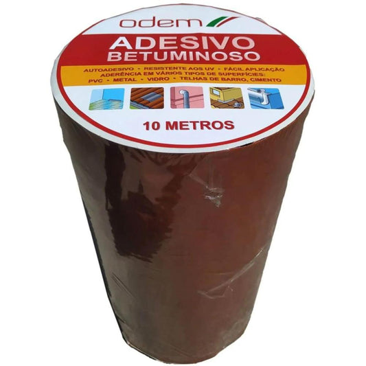 Adesivo betuminoso terracota 300mm x 10mt