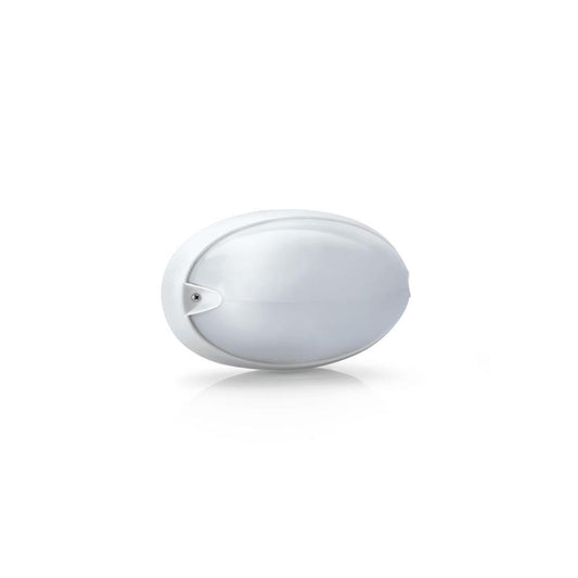 APLIQUE OVAL PLASTICO LISO 205MM BRANCO