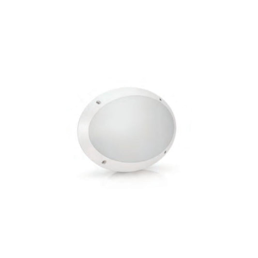 PLAFONIER M-6B1 OVAL LISO CINZ. - PC IP66 E27